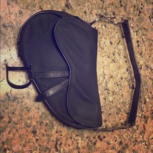 Dior Black Saddle Bag